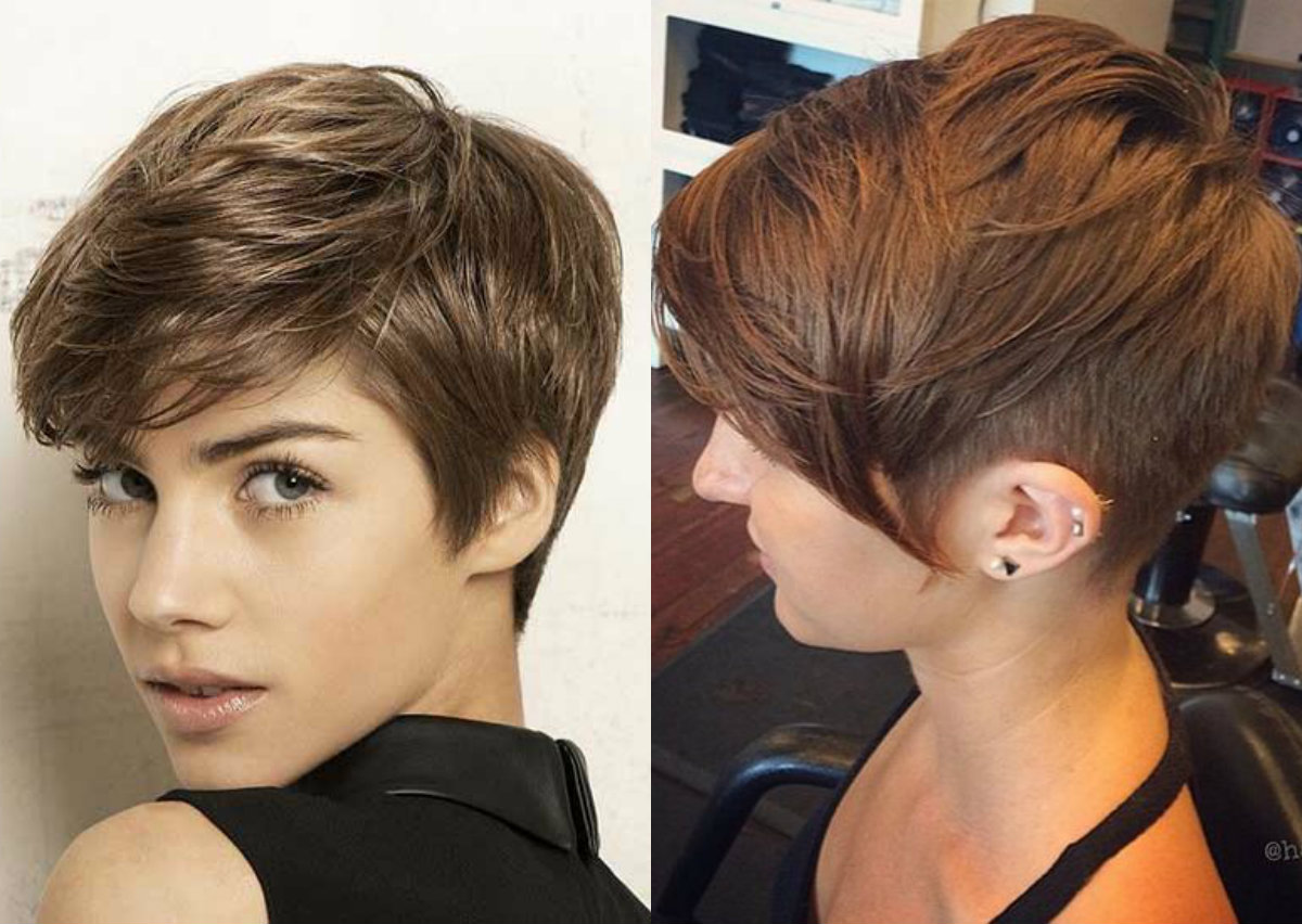 Vibrant short and layered hairstyles