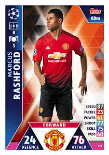 Match Attax UEFA Champions League 2018 2019 Manchester United FC Set