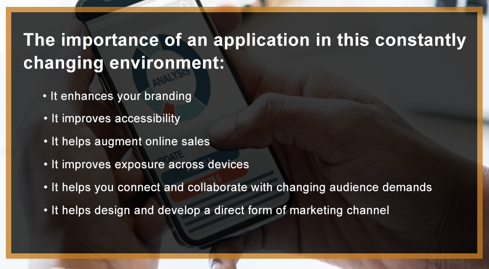 The importance of an application in this constantly changing environment