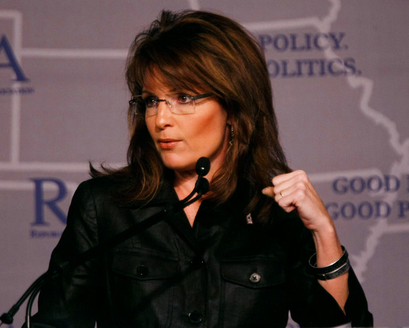 Sarah Palin legs visible in