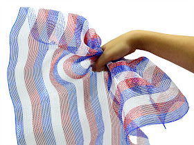 Deco Mesh, Sinamay, How to, Tutorials, Patriotic, Red White Blue, Memorial Day, Patriotic Crafts