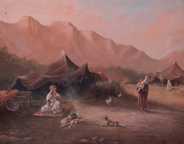 Campements nomades, 1889 - Gaspard de Toursky