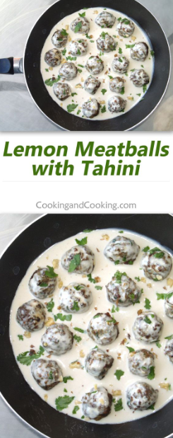 Lemon Meatballs with Tahini