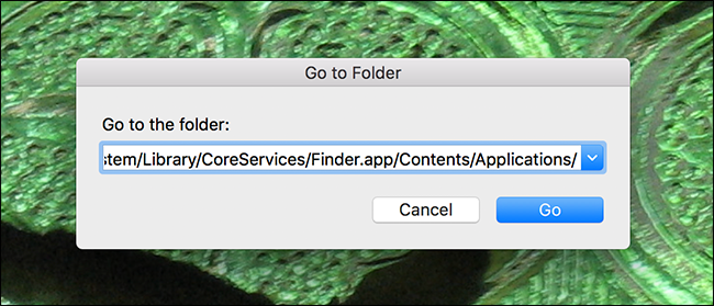 Cartella Mac Finder.app per airdrop