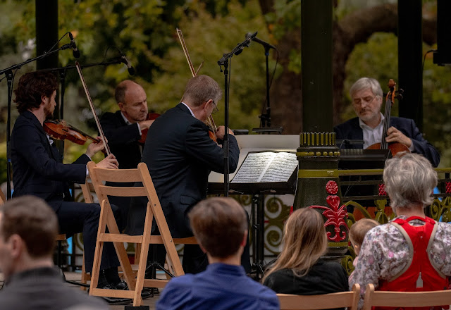 The Maggini Quartet in Battersea Park - Bandstand Chamber Festival (Photo William Marsey)