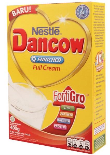  Susu  Dancow Full Cream untuk Orang Dewasa Komposisi Produk