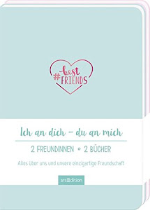 #bestfriends. 2 Eintragbücher: Ich an dich - du an mich. 2 Freundinnen - 2 Bücher.