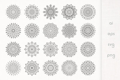 Floral Mandala Vector Pack