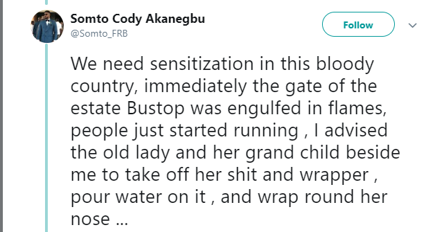  Another eyewitness shares heartbreaking details of Lagos tanker explosion , alleges Omole estate management locked people out instead of helping 