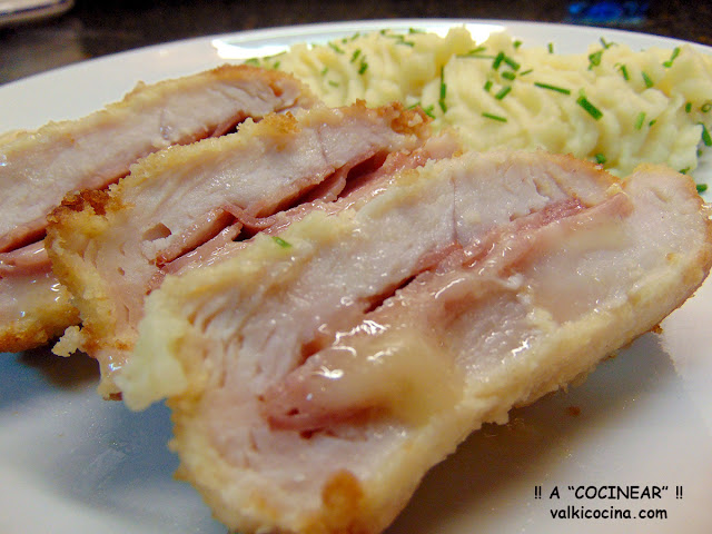 Solomillo de pavo relleno de bacon y queso