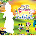 Happy Birthday Flex Banner PSD File Download CMYK