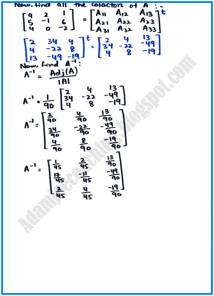 matrices-and-determinants-exercise-19-2-mathematics-10th