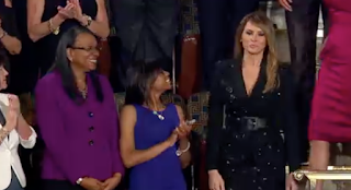 Melania Trump Sparkles In Black Outfit For Joint Address