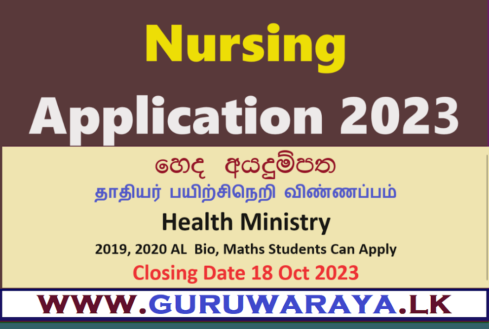 Nursing Application 2023 - Health Ministry