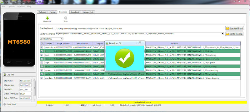 iphone 6s plus MT6580 MT6580__iPhone__MKU82ZPA__iPhone__5.1__ALPS.L1.MP6.V2.19_CENON6580.WE.1.L_P6 rom flashtool ok 