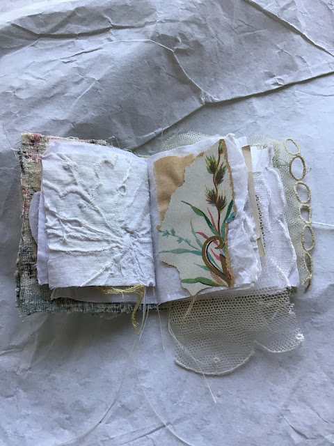 Mixed Media Mini Fabric Book