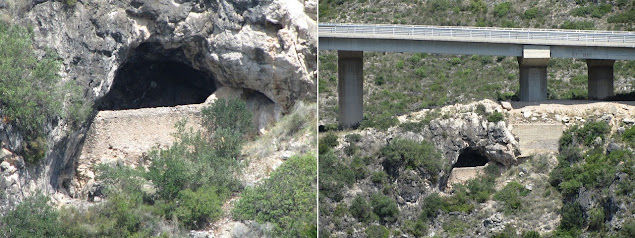 LA BISBAL DEL PENEDÈS A MAS TARRAGÓ, corral sota el pont de l'autopista i sobre la Riera de La Bisbal