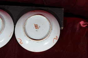 Antique Qing Dynasty Chinese Porcelain Daoguang - Tongzhi Period Saucers