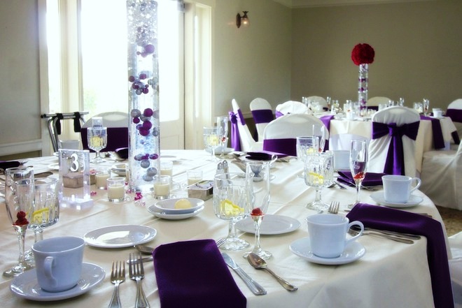 Purple Wedding Table Decoration Ideas