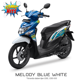Kredit Motor Honda Beat Pop eSP - Biru Putih