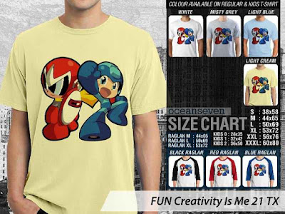 T Shirt Casual Design Megaman 