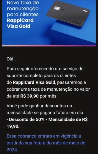 RappiCard Gold desagrada seus clientes ao passar a cobrar anuidade. Veja tudo o que mudou!