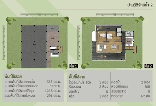 แบบบ้านสองชั้น 2ห้องนอน2ห้องน้ำ 2จอดรถ