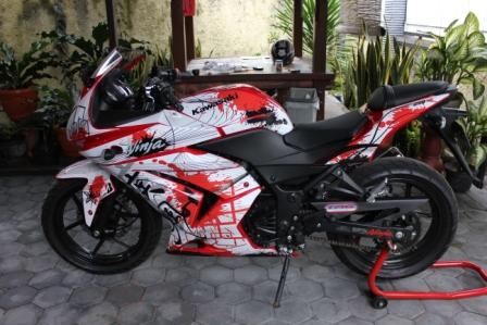  foto modifikasi sepeda motor kawasaki ninja 250r dibawah ini monggoo title=