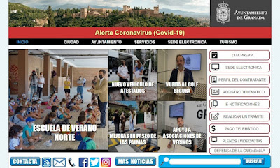 Web del Ayuntamiento de Granada