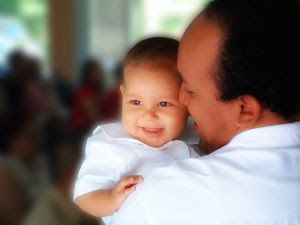 Image: Lover father: To hold a loved son is the best pleasure in this world, by Carin Araujo on freeimages.com