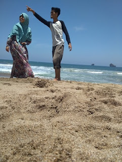 foto post wedd di pantai