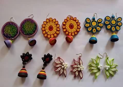 2015 latest fancy quilling earring designs - quillingpaperdesigns