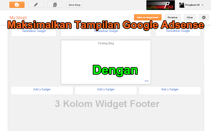 Maksimalkan Adsense Dengan Widget Footer