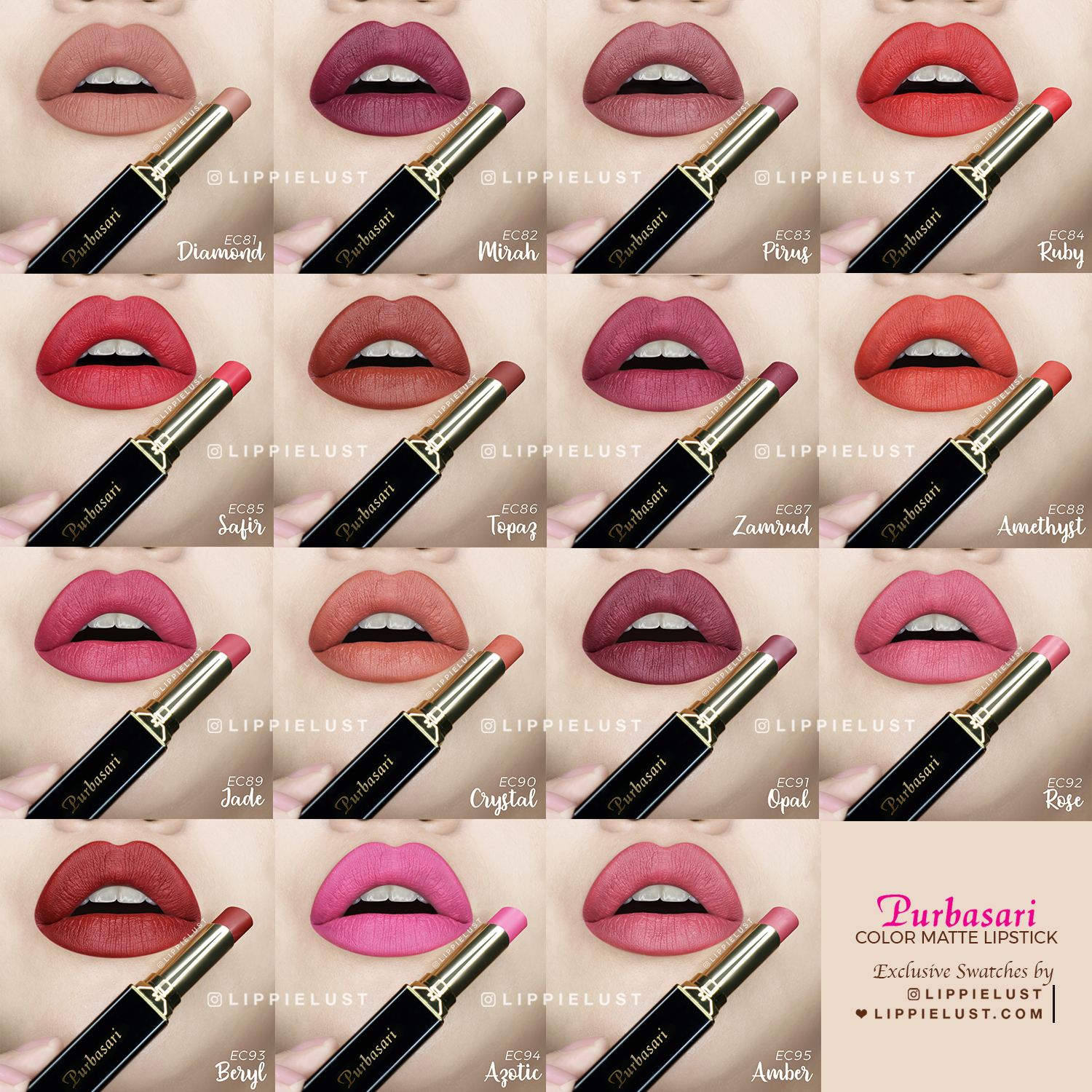  Lipstik Purbasari Memiliki Banyak Pilihan Warna Cerah 