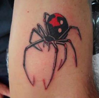 Love this spider tattoo ya know for some reason I always thought spiders