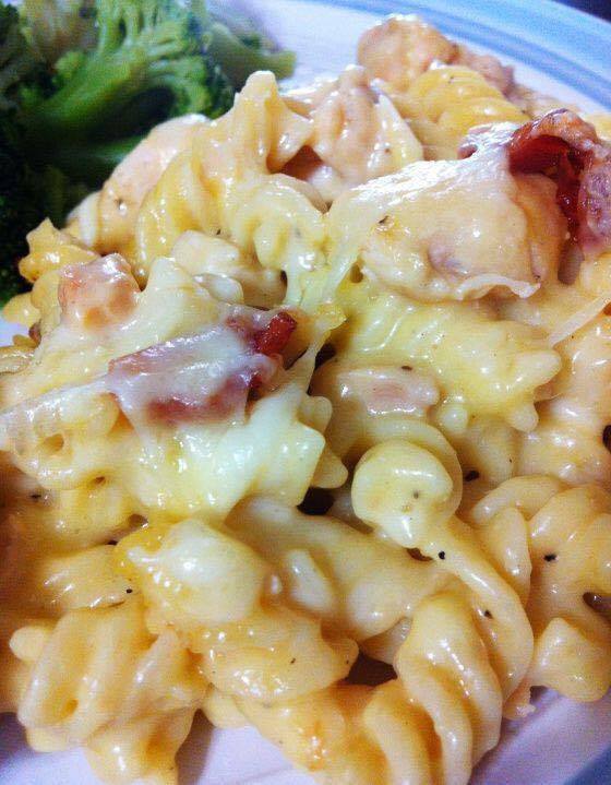 Healthy Recipes: Cheesy Bacon Chicken Pasta