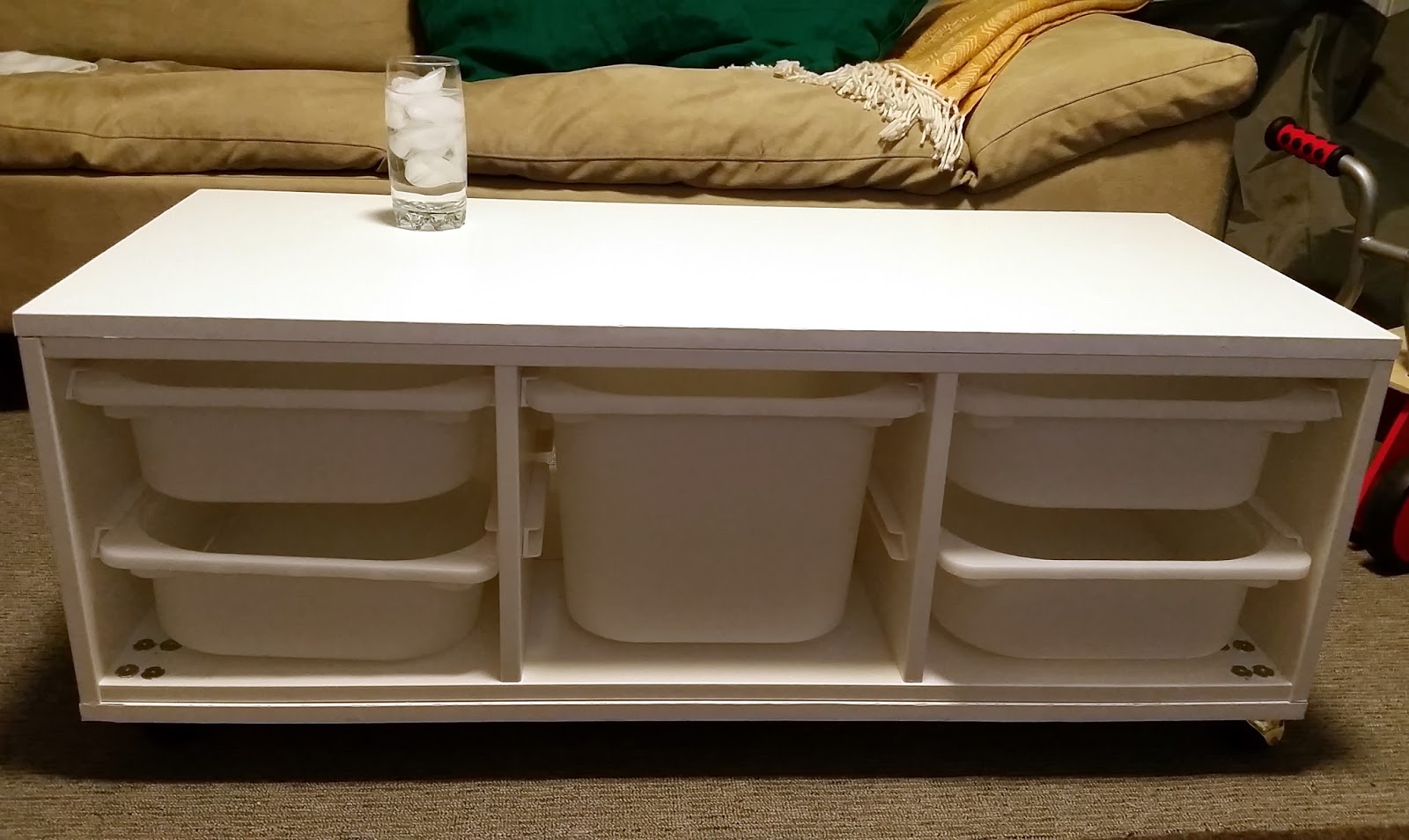 Fresh Coat of Paint Ikea Hack Trofast Coffee Table