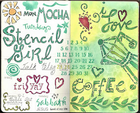 Creating with StencilGirl® Products in Your Planner