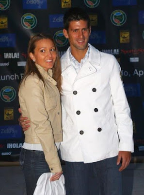 Novak Djokovic with Girlfriend