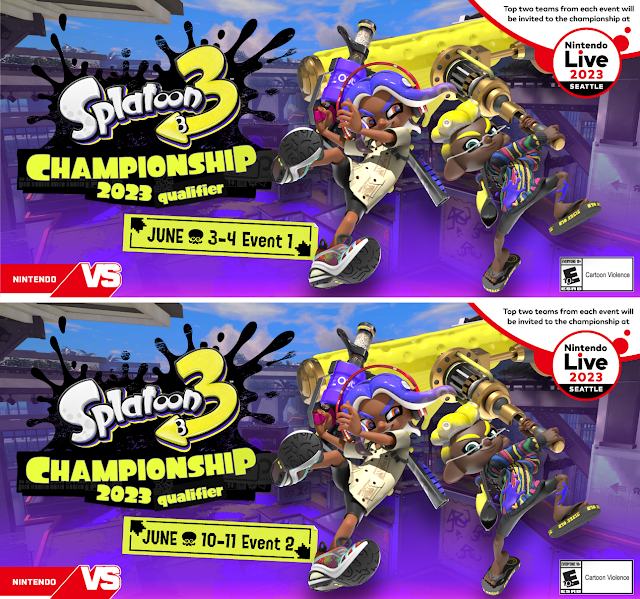 Splatoon 3 Championship 2023 Qualifier Events June 3 10 4 11 Nintendo Live Seattle