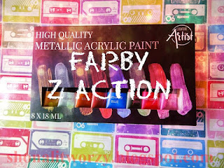 Zestaw metalicznych farb akrylowych Creative Artist z Action opinie opinia recenzja test tanie farby akrylowe