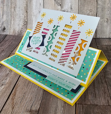 Light the candles kit stampin up birthday card