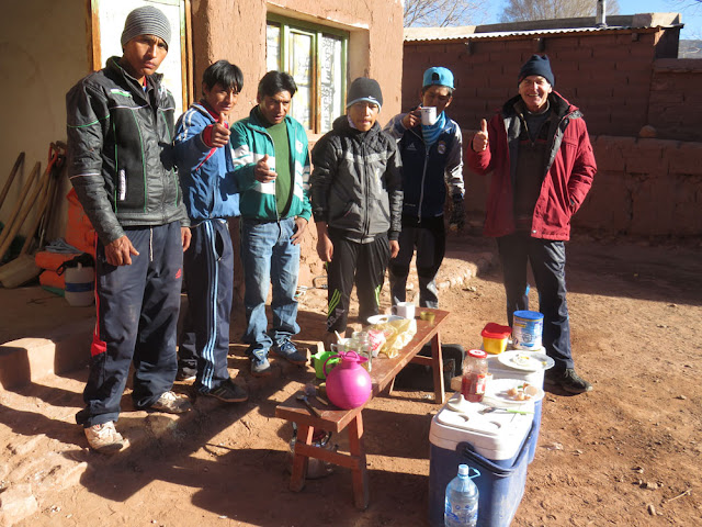 mit der Teatime begann dann die Arbeit in Casa Grande