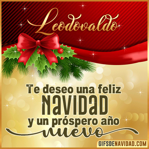 Feliz Navidad Leodovaldo Feliz Navidad Leodovaldo