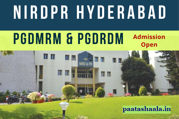 Admission Notification for admission into Post Graduate Diploma in Rural Development Management (PGDRDM) and Post Graduate Diploma in Management - Rural Management (PGDM-RM) Apply Online nirdpr.org.in/2020/03/admission-notification-for-admissioninto-PGDRDMPGDM-RM-Apply-online-nirdpr.org.in.html