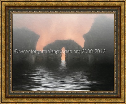 Painting-GLENDALOUGH RUINS