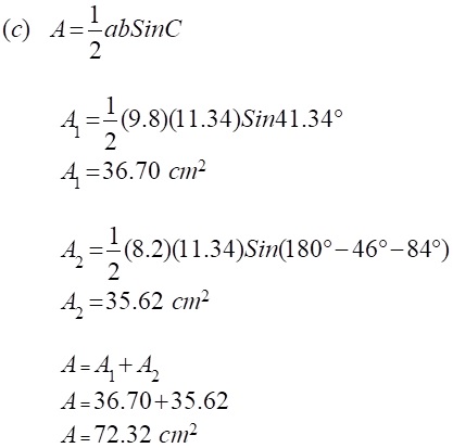 Matematik Tambahan: Penyelesaian Segitiga