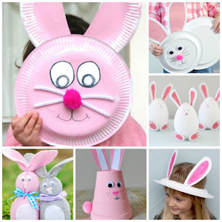 30+ Easter bunny crafts for kids to make this spring. #eastercrafts #easterbunnycrafts #bunnycraftsforkids #preschooleastercrafts #growingajeweledrose