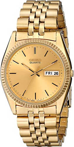 Seiko Men's SGF206 Gold-Tone Stainless Steel Dress Watch
