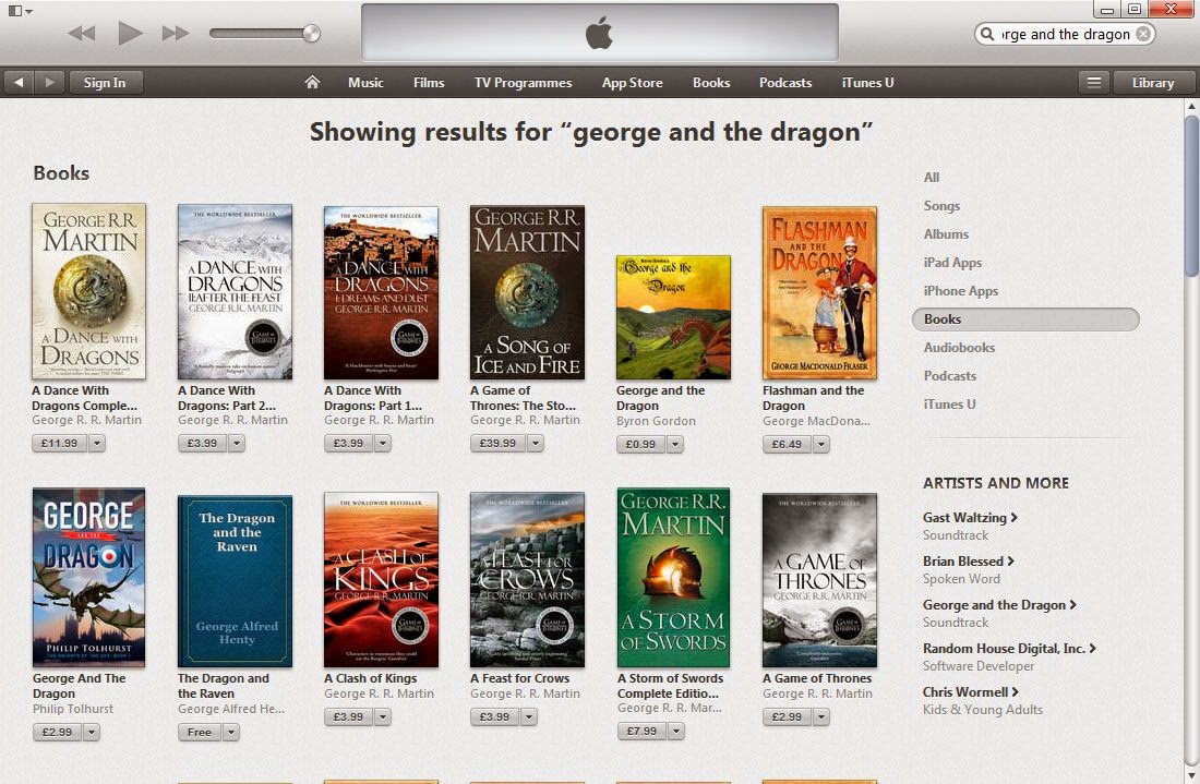  George and the Dragon on iTunes